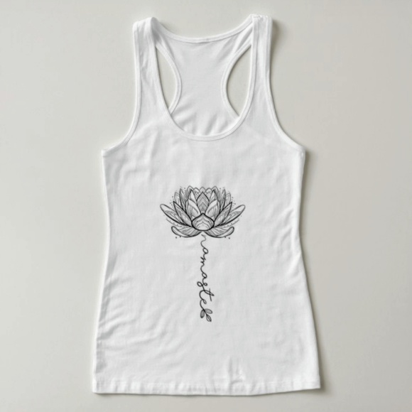 Tops - Namaste Lotus Flower Racerback Tank
